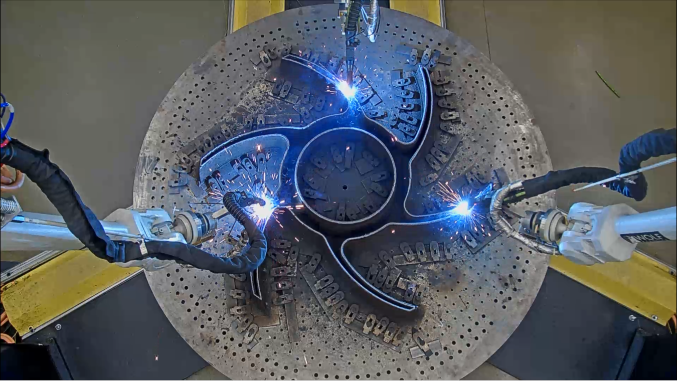Researchers at the DOE Manufacturing Demonstration Facility at Oak Ridge National Laboratory demonstrate the advanced materials and manufacturing capabilities of wire arc additive manufacturing for rapid prototyping and development of hydropower components. 