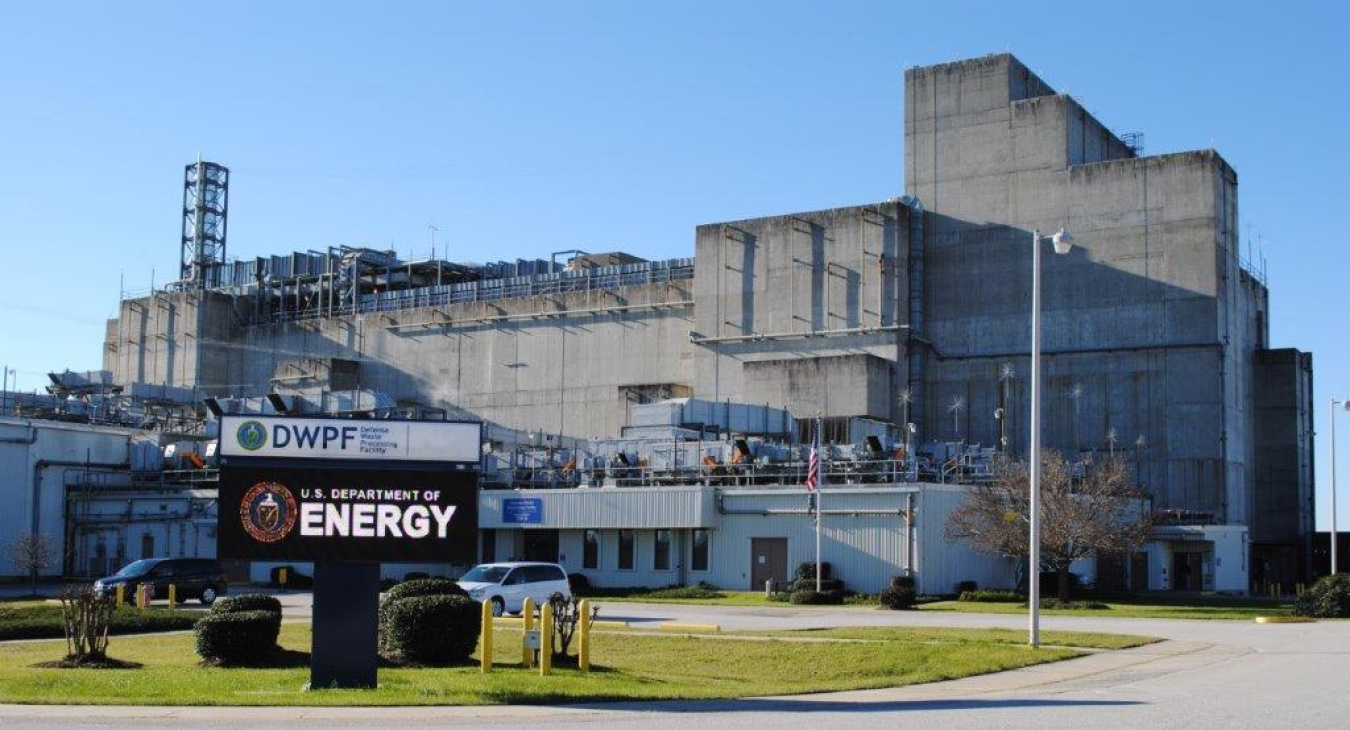 A large grey building at the Savannah River Site