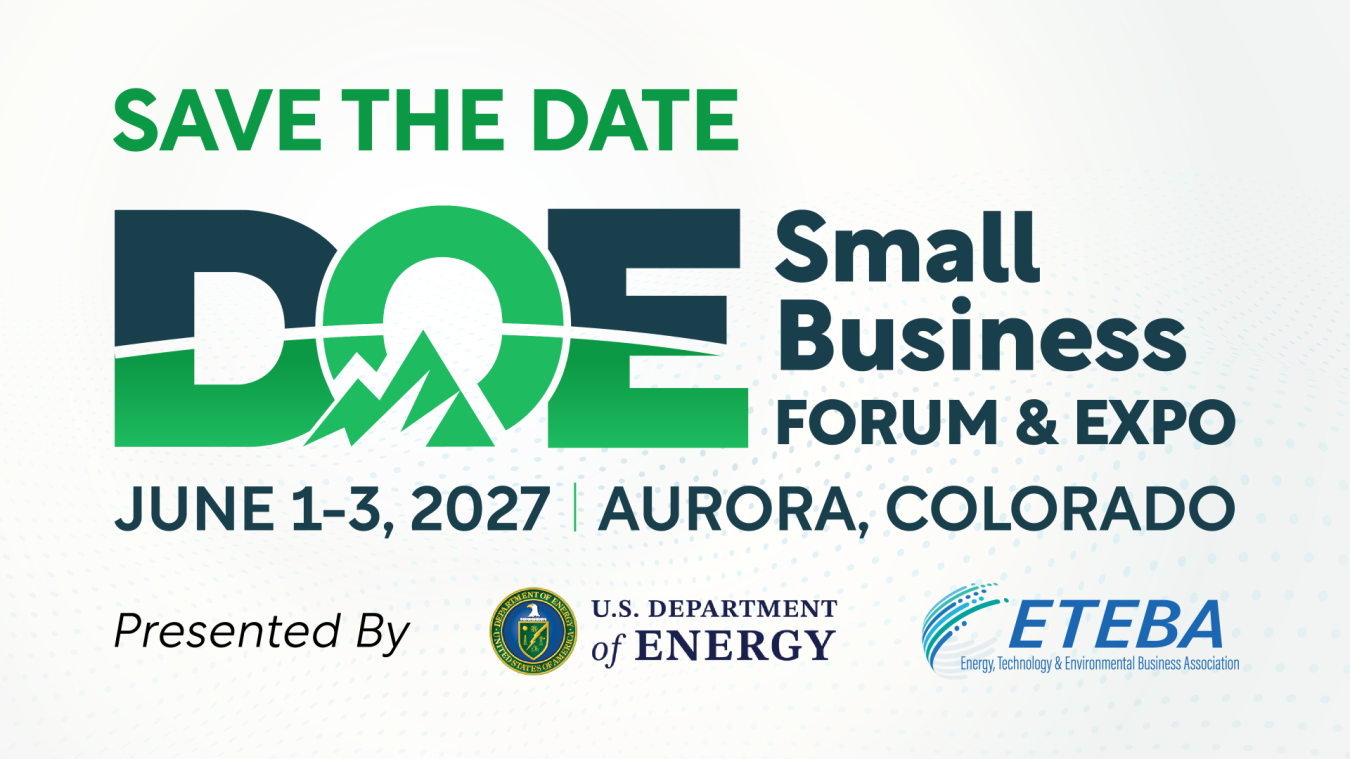 Save the Date Flyer for the 2027 DOE Small Business Forum & Expo