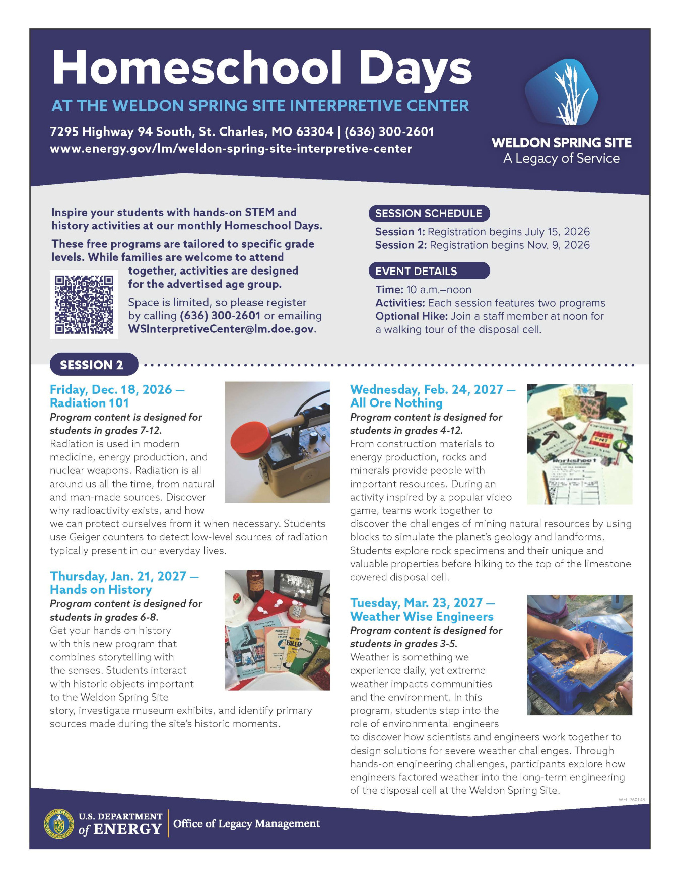Weldon Homeschool Days Flyer Page 2