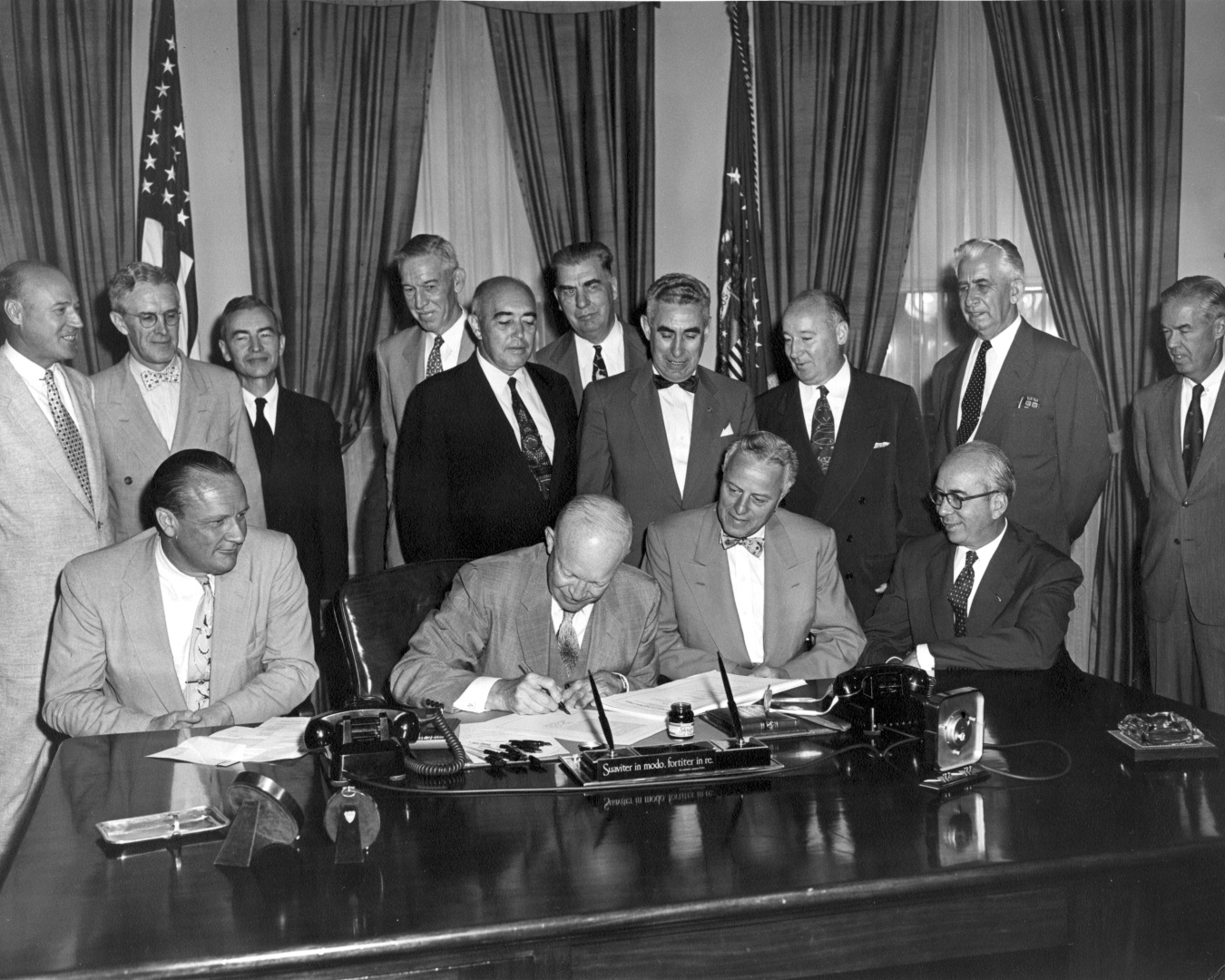 Eisenhower Signing the Atomic Energy Act