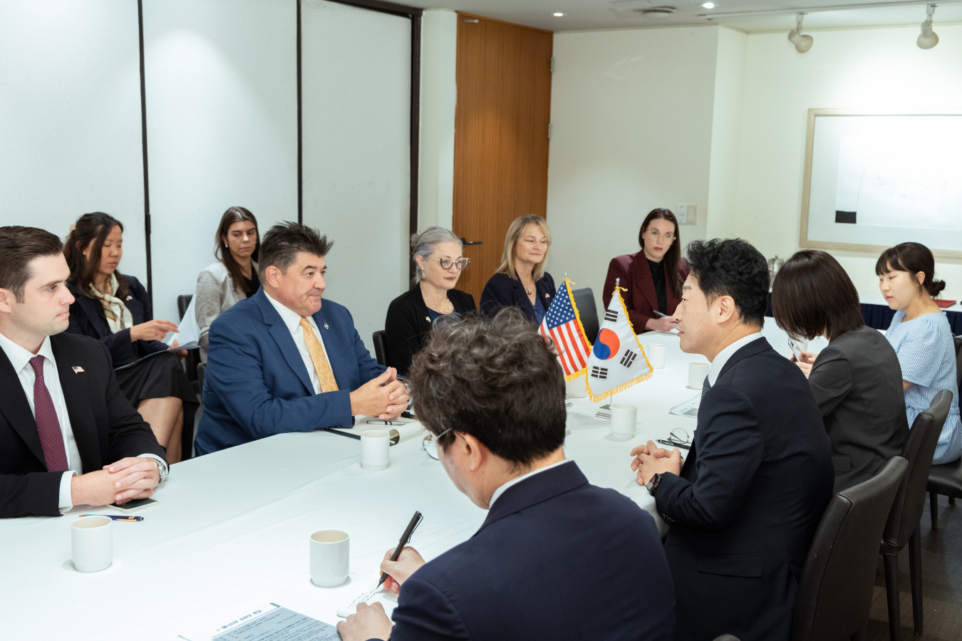 HGEO Acting Assistant Secretary Curt HGEO leaders meeting with officials from the South Korea Ministry of Climate, Energy, and Environment