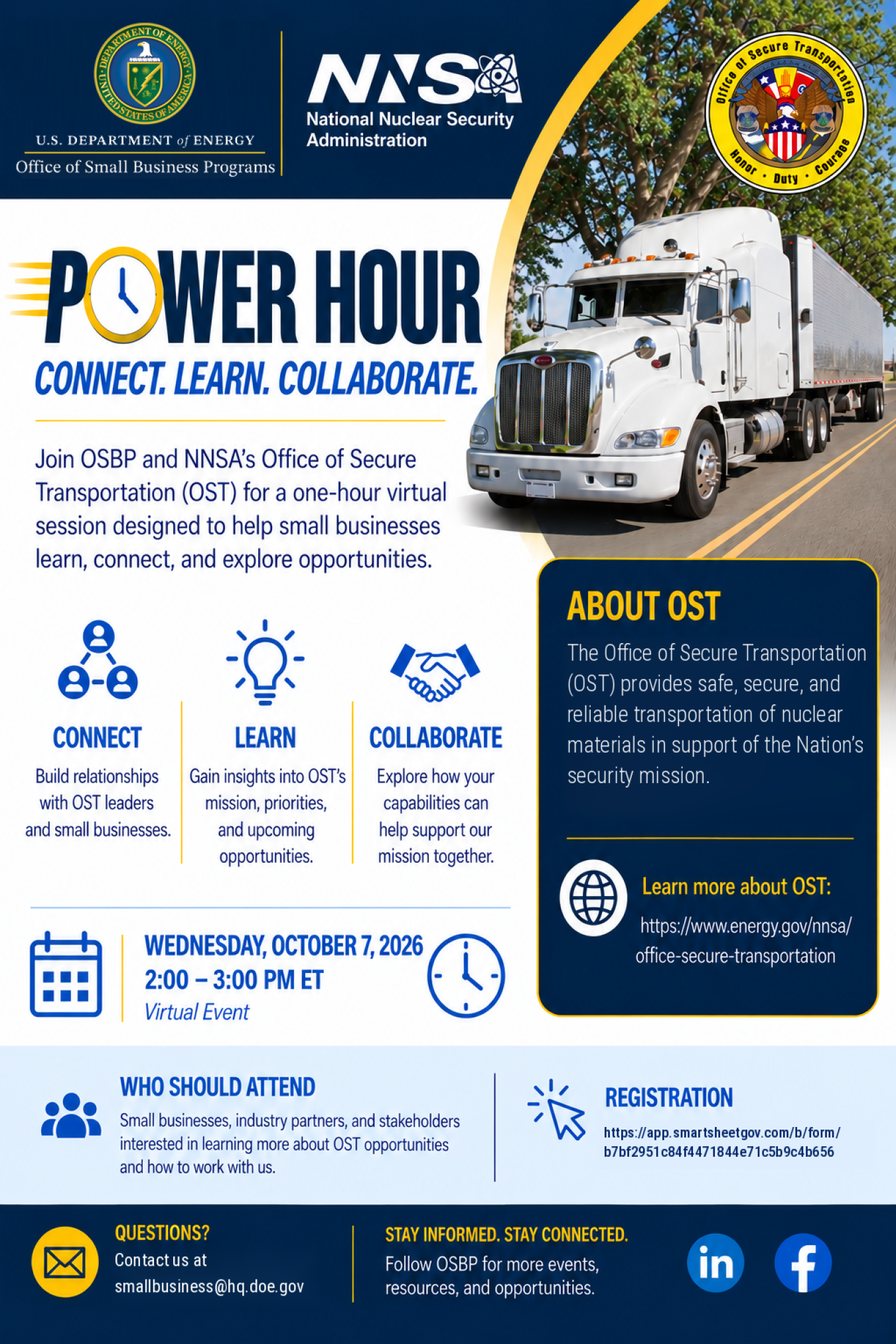 Power Hour October 7th Flyer