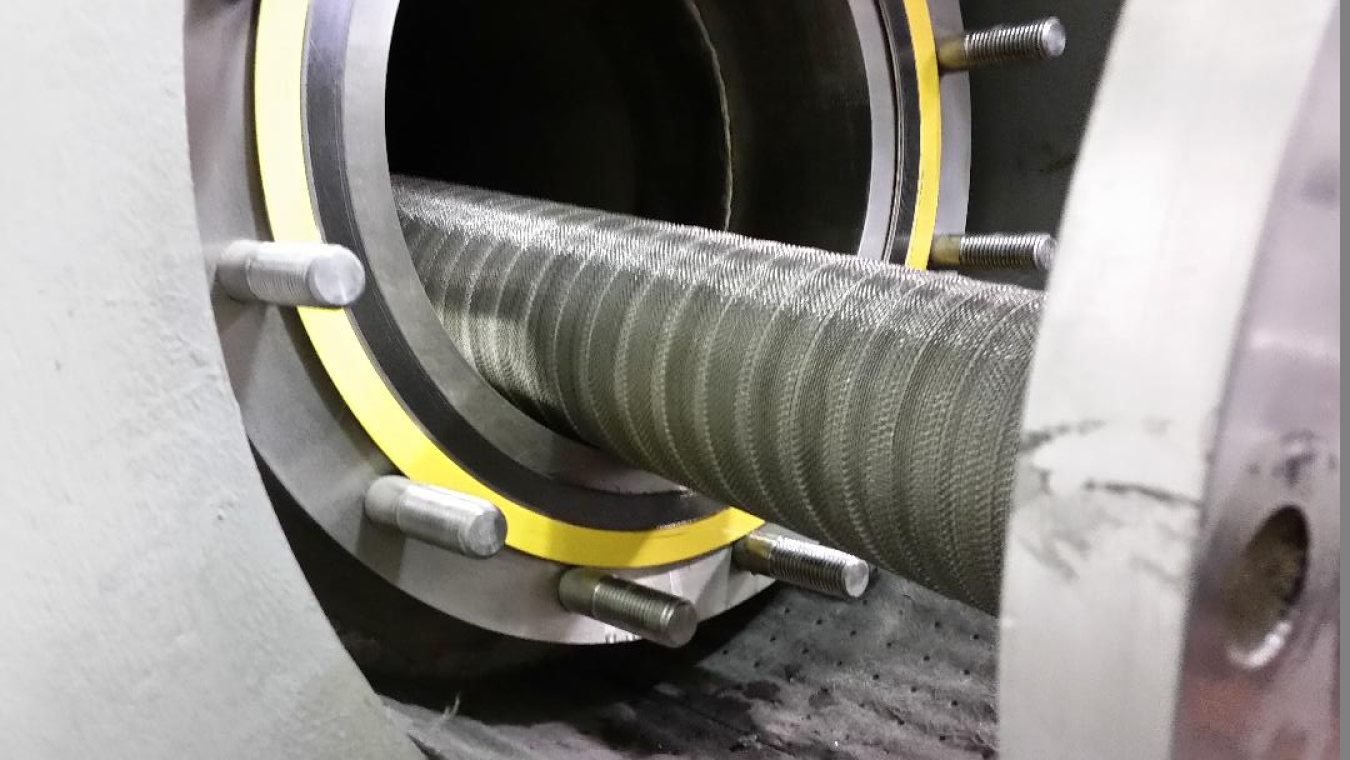 A large metal coalescer at SRS