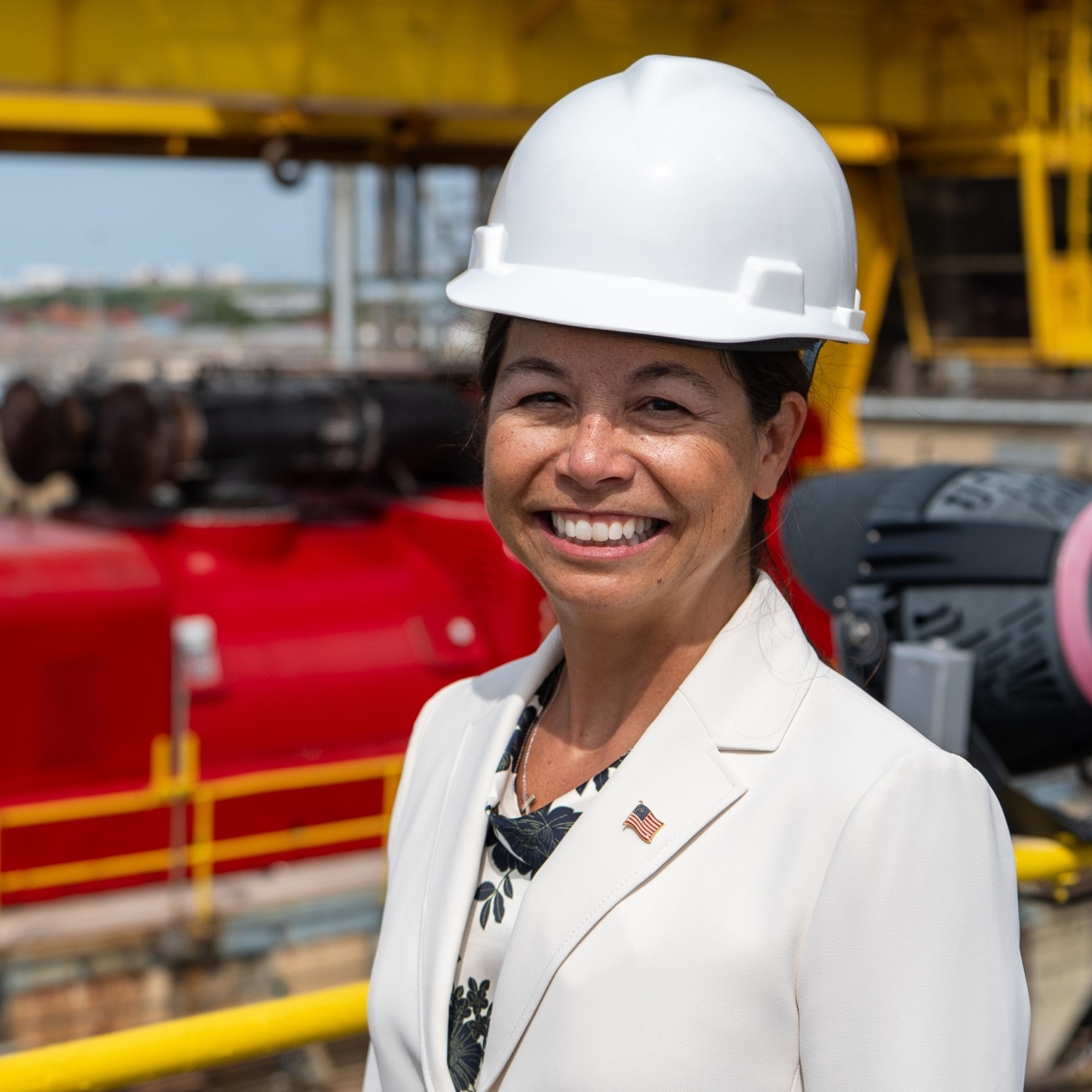 Assistant Secretary Katie Jereza at San Juan Power Plant