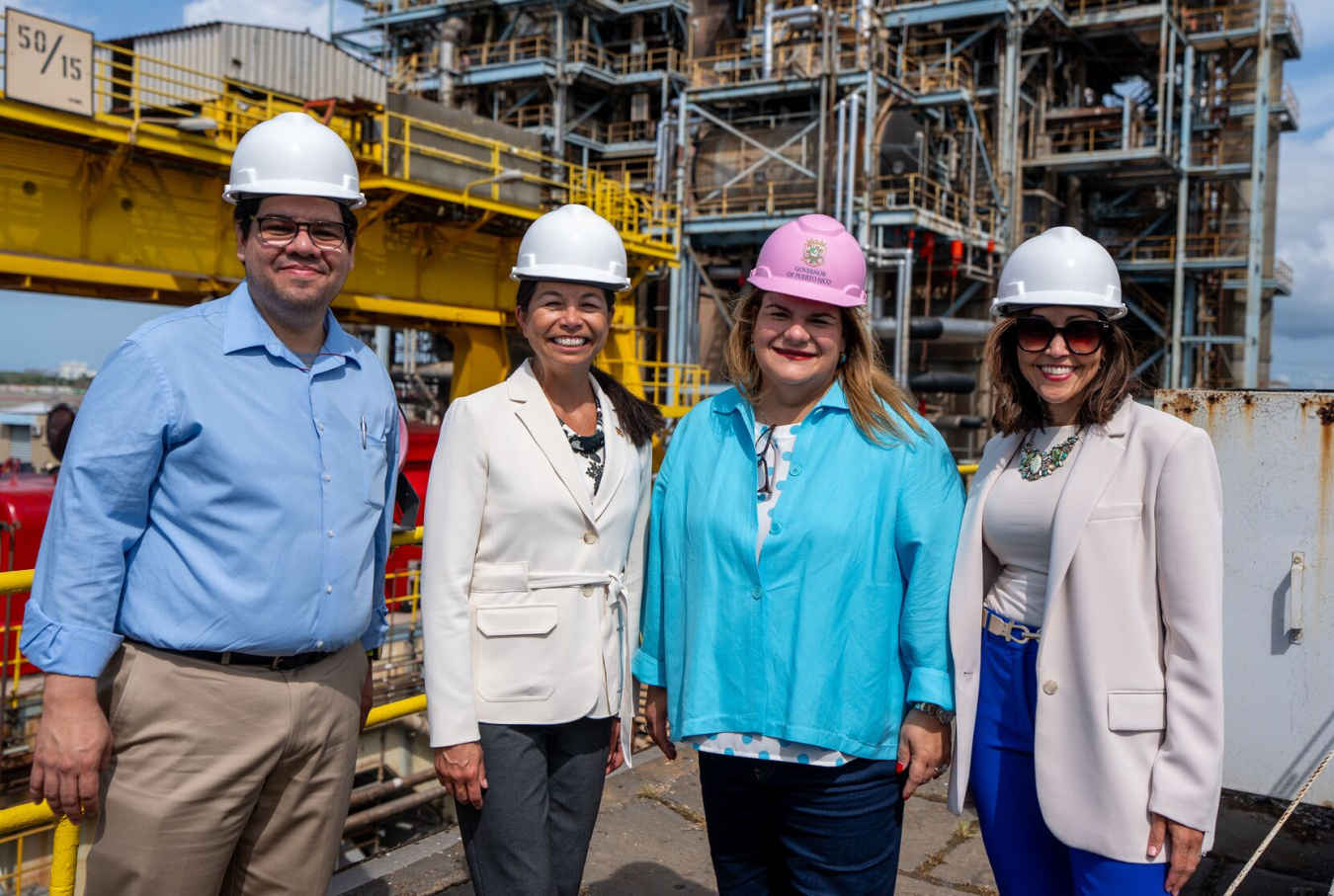 U.S. Department of Energy and Government of Puerto Rico officials at the San Juan Power Plan, June 2026.