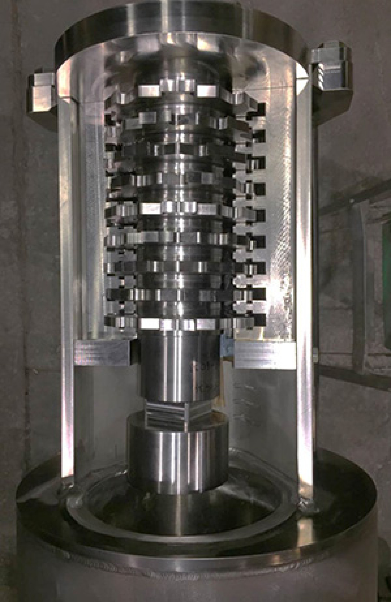 The IWTU auger-grinder after its redesign. 