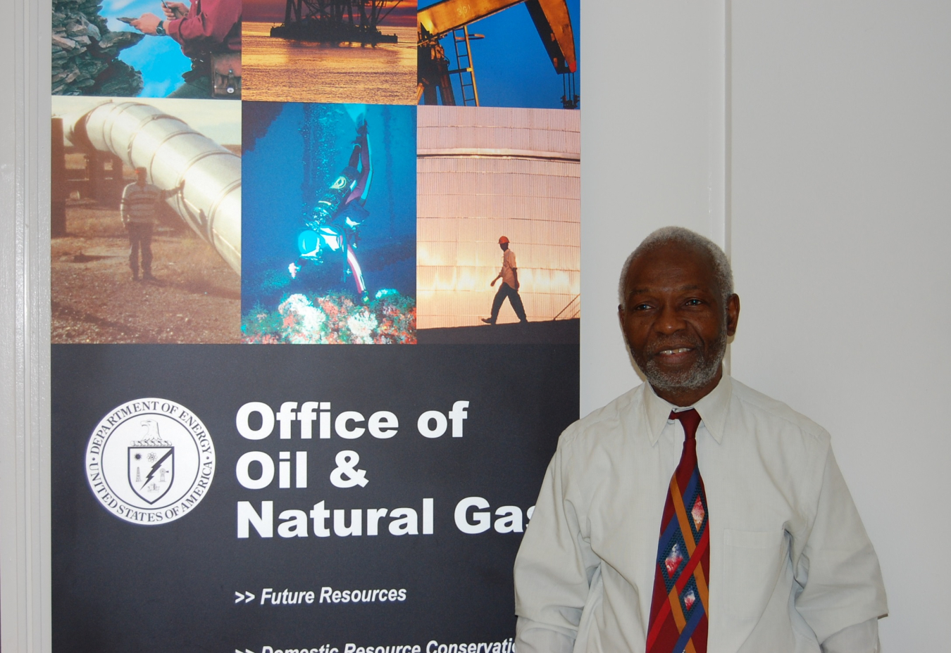 Dr. Olayinka Ogunsola, Senior Program Manager within the Office of Fossil Energy's Office of Oil and Natural Gas