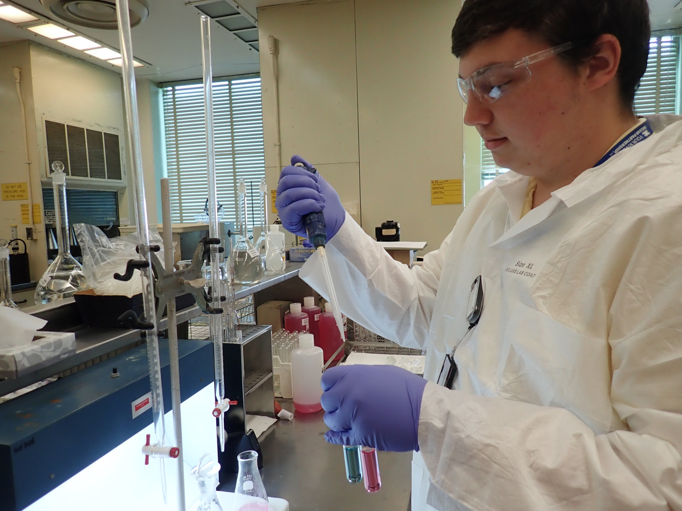 DOE summer college interns like Alex Montgomery gain hands-on experience as they learn how deactivation and remediation services are safely performed at the Paducah Site.