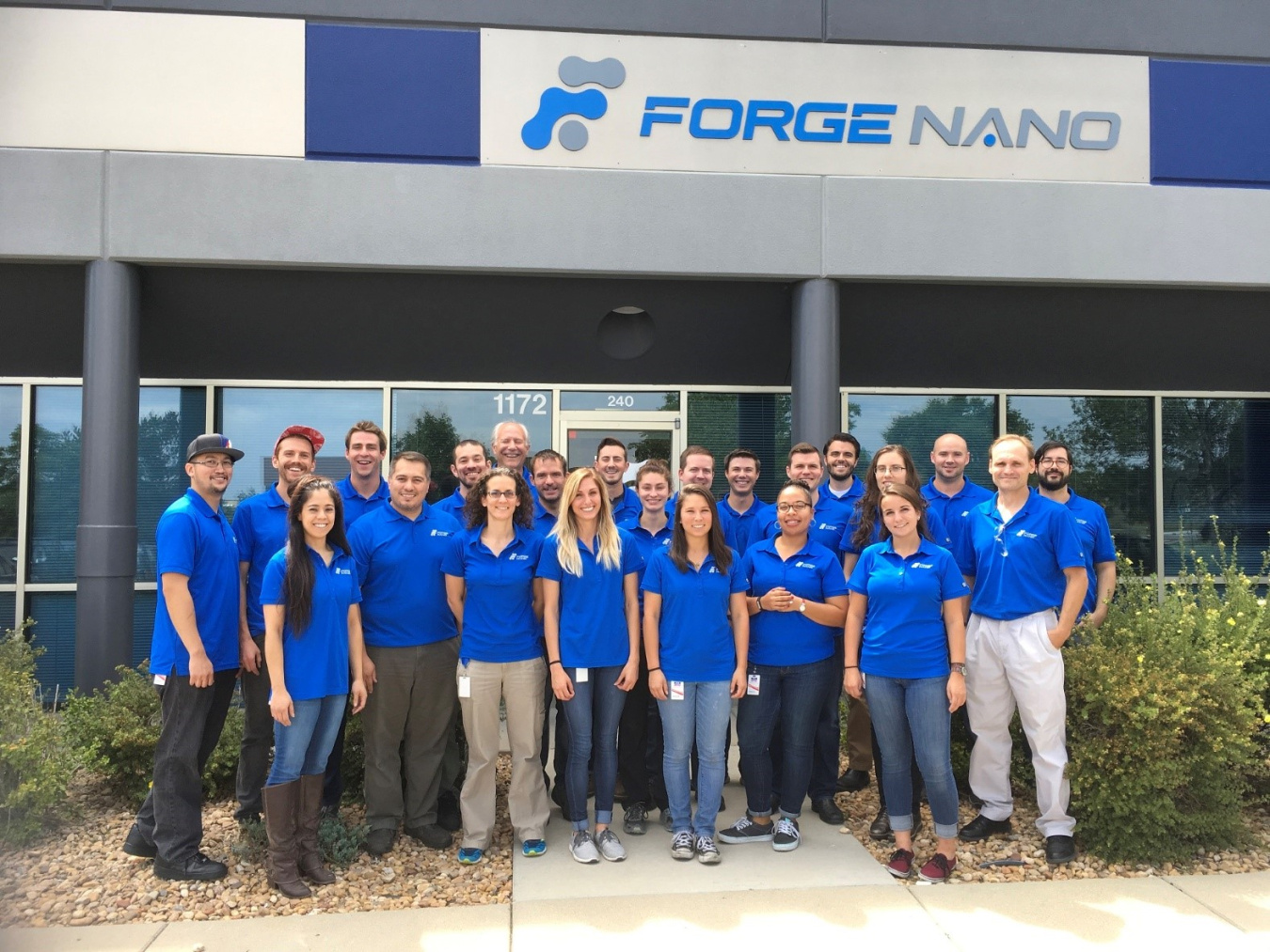 Forge Nano staff at their headquarters in Louisville, CO.