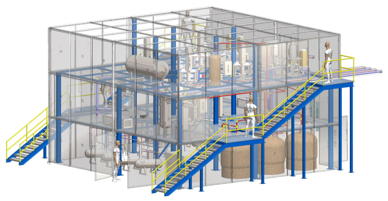 Artist rendition of the Integrated Effects Tests (IET) facility.