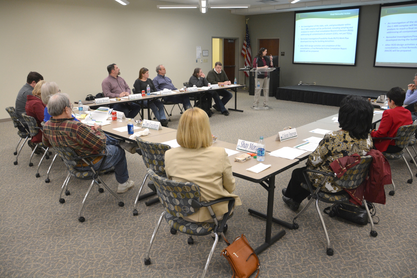 A meeting of the Paducah Citizens Advisory Board at its offices at West Kentucky Community and Technical College