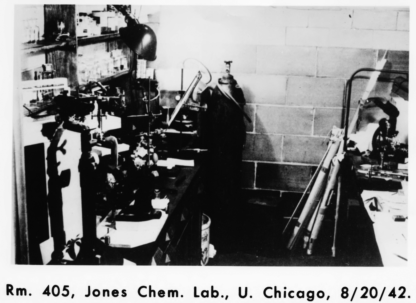 Room 405, George Herbert Jones Laboratory, University of Chicago.