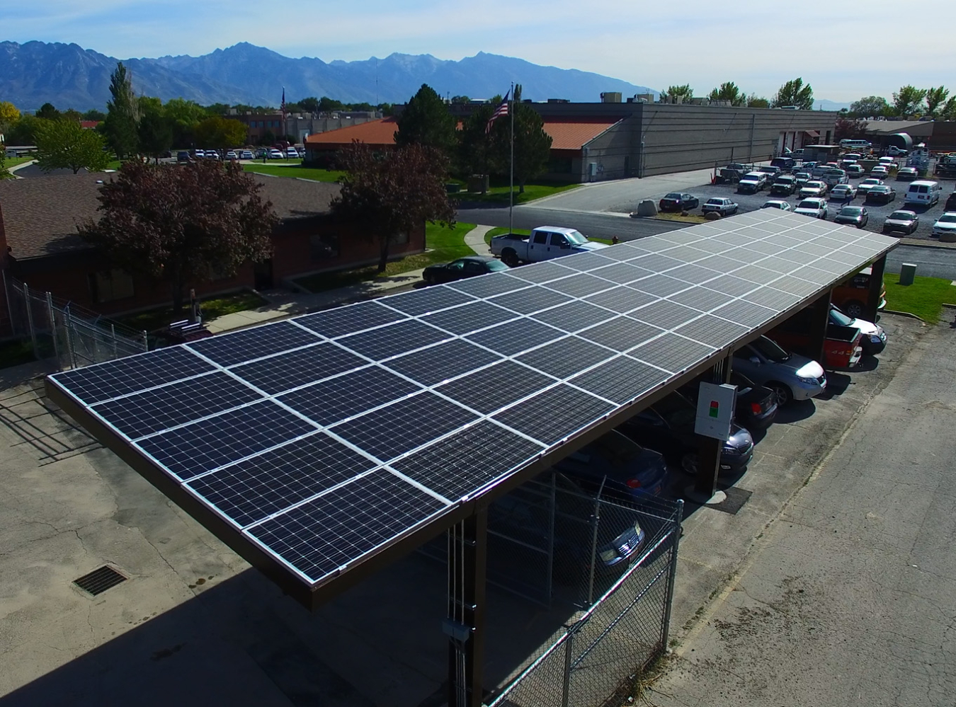 Solar carport in Utah that was construted with help from EERE State Energy Program.jpg