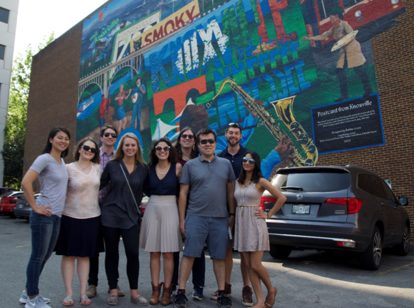 The YPG group after a cultural tour through downtown Knoxville.