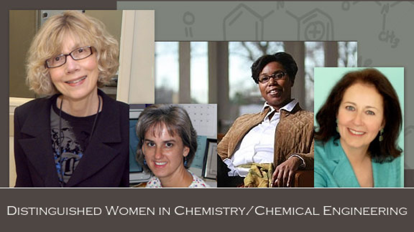 Collage of Women Chemists: Joanna S. Fowler, Susan M. Kauzlarich, Novella Bridges, and Nancy B. Jackson
