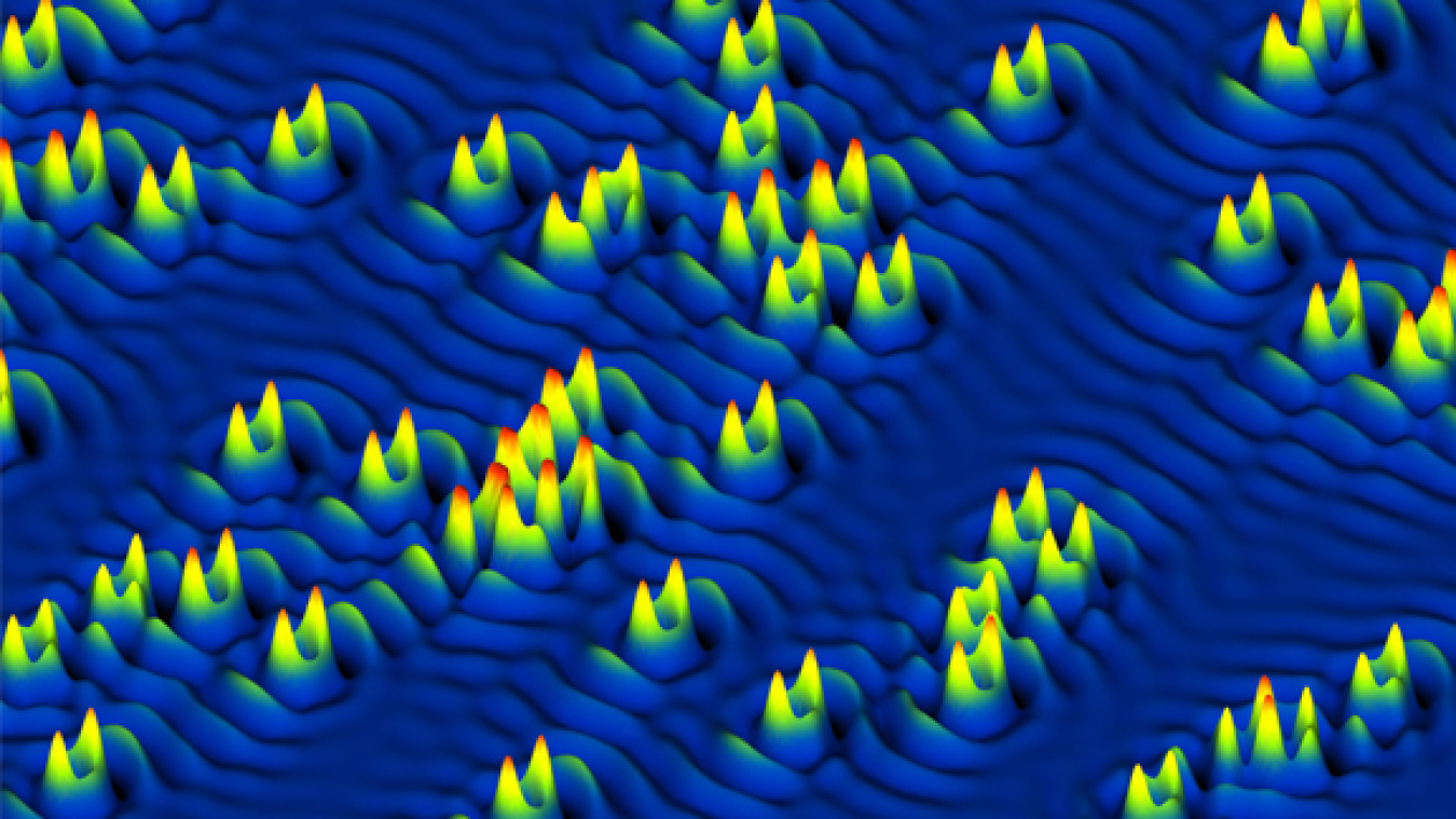 An image of cobalt atoms