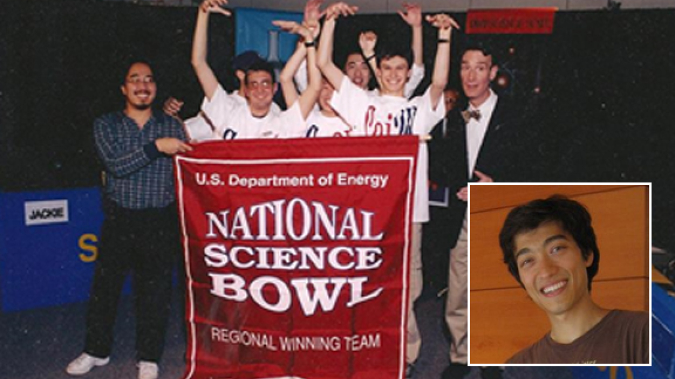 Jeff Zira and his teammates celebrate winning the regional competition his junior year at North Hollywood High School.