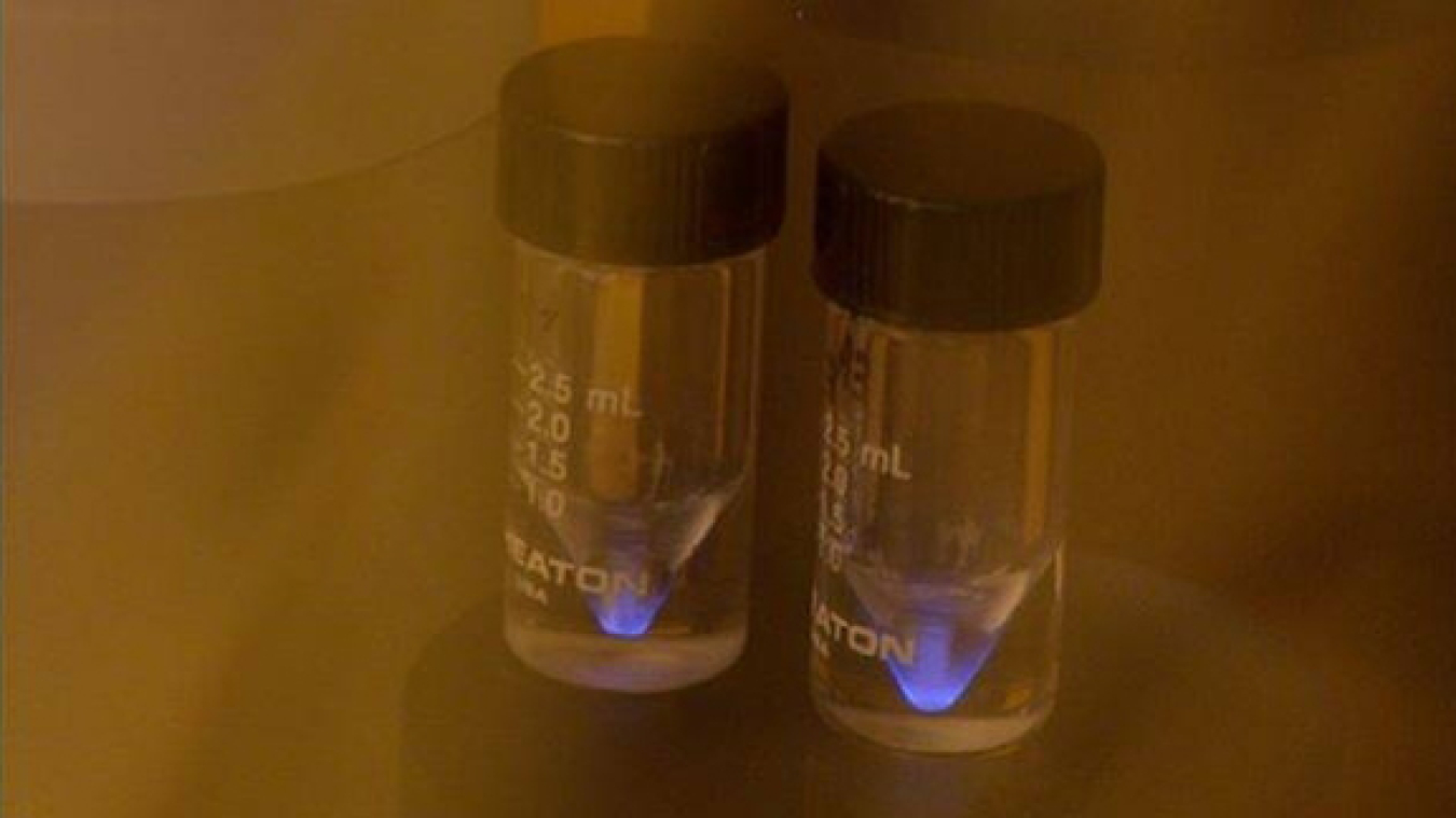 Samples of finished actinium-225 ready to be shipped from Oak Ridge National Laboratory.