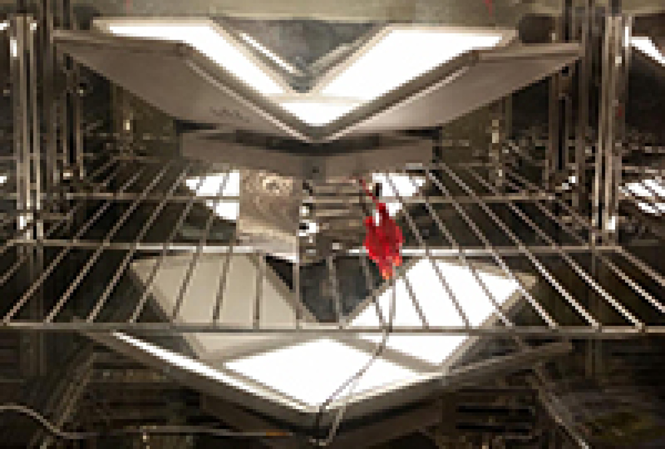 Photo of OLED luminaires.