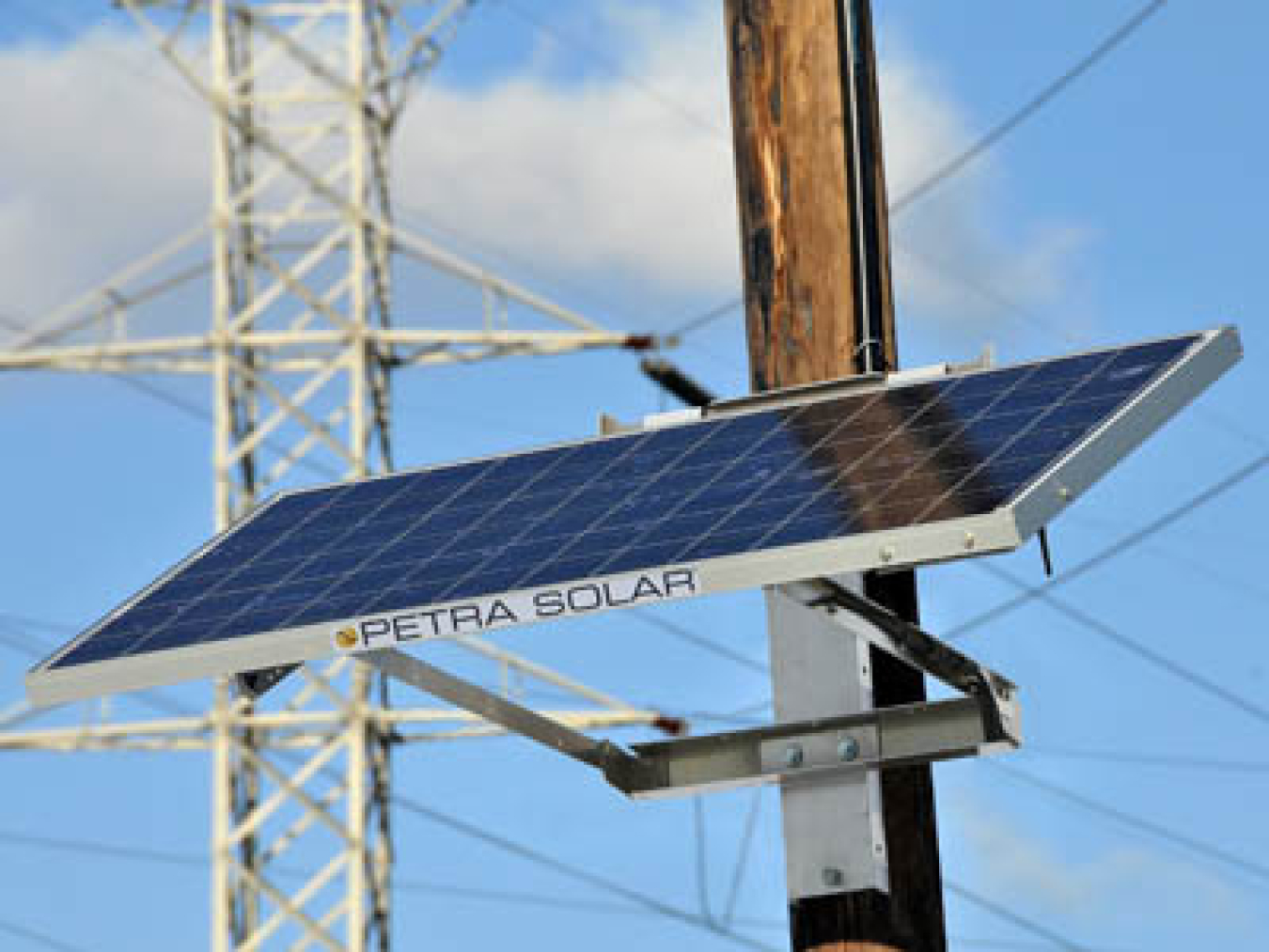 Solar Panels on Telephone Poles 