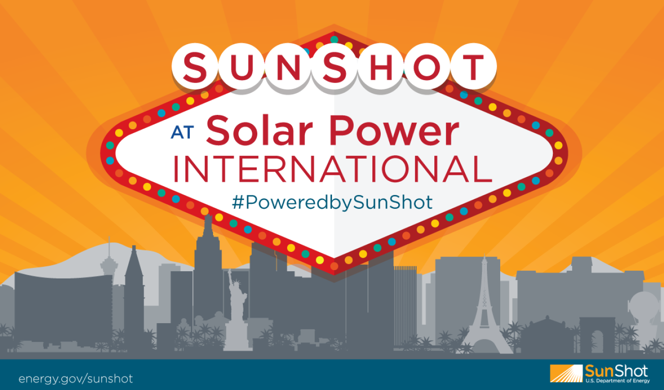 SunShot at Solar Power International, #PoweredBySunShot.