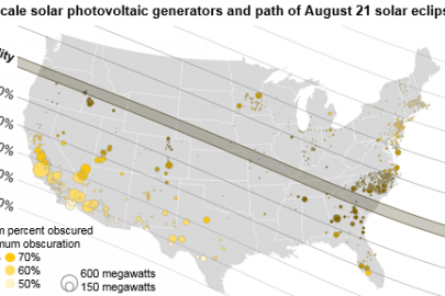 Image related to EIA: How the solar eclipse will affect photovoltaic generators in the U.S.