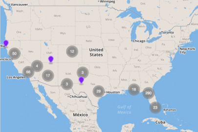 Screenshot of Reclaimed Wastewater Map.