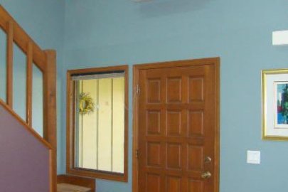 Photo of the interior of a home with a mini-split heat pump.