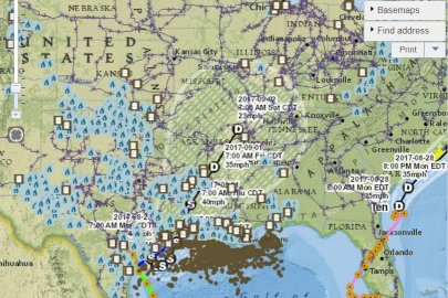 Image related to Disruptions in Energy Infrastructure Map | eia.gov