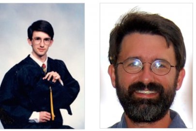 Jason Tumlinson in 1994 (left) and Jason Tumlinson in 2015 (right).