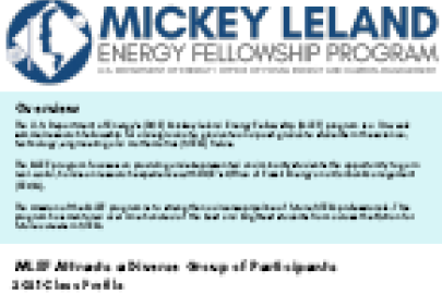 INFOGRAPHIC: Mickey Leland Energy Fellowship (MLEF)