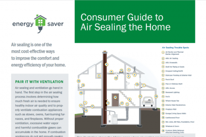 Consumer Guide to Air Sealing the Home Fact Sheet