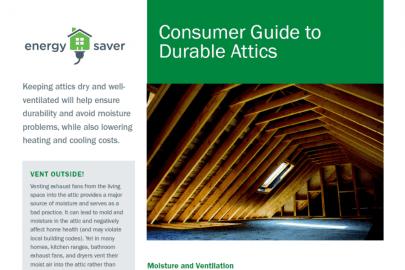 Consumer Guide to Durable Attics Fact Sheet