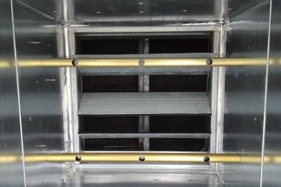 Inside an HVAC and duct system.