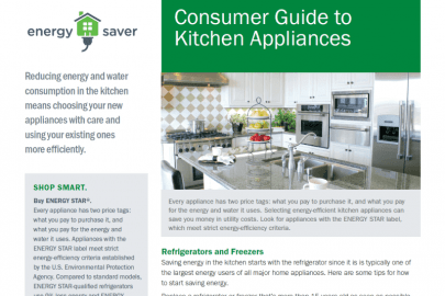 Thumbnail of the Consumer Guide to Kitchen Appliances fact sheet.