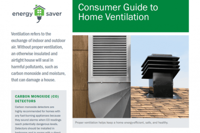 Consumer Guide to Home Ventilation Fact Sheet