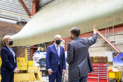 President Biden and the Secretary of Energy tour the National Renewable Energy Laboratory. 