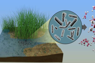 Oxygen-deprived bacteria in soil and freshwater environments make ethylene and methane as a byproduct of salvaging sulfur from small organic compounds.