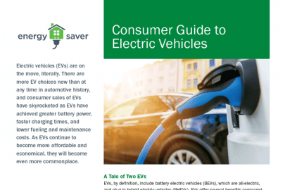 Consumer Guide to Electric Vehicles Fact Sheet