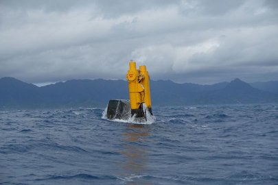 MHK technology in the ocean. 