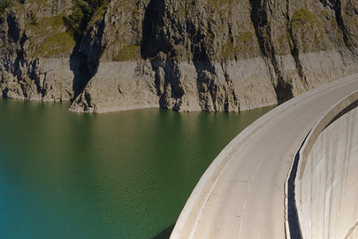 Pumped storage hydropower.
