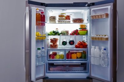 Open refrigerator