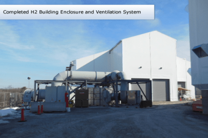 Completed H2 Building Enclosure and Ventilation System