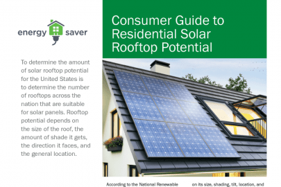 Consumer Guide to Residential Solar Rooftop Potential