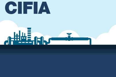 Illustration of carbon dioxide transportation infrastructure
