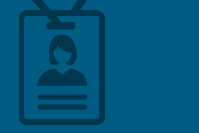 Icon of an employment badge.