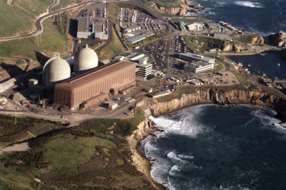 An aerial photo of the Diablo Canyon nuclear facility.