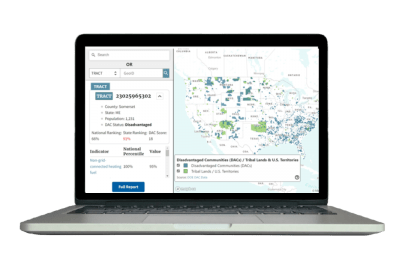 Energy Justice Mapping Tool - Disadvantaged Communities Reporter