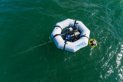 HERO WEC in the ocean.